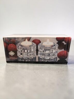 SHANNON CRYSTAL BY GODINGER DIAMANTE VOTIVE PAIR
